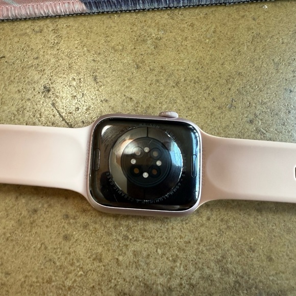 Apple Smartwatch with Light Pink Band